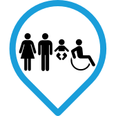 Toilets Man, Woman, Baby care, Accessible (Arrival-Schengen Area)