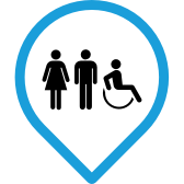 Toilets, Man, Woman, Accessible (Schengen Boarding Area)